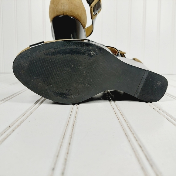 Levity Julissa Black Slip On Platform Wedge Business Casual Sandals I412 - Picture 10 of 12